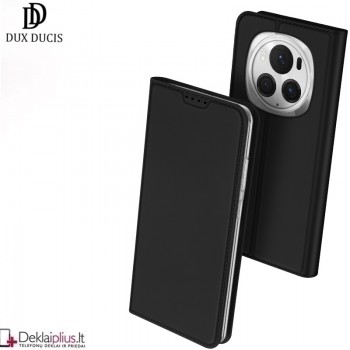 Dux Ducis Skin Pro dirbtinės odos dėklas - juodas (Huawei Honor Magic 6 Pro)